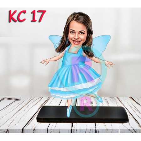 KIZ ÇOCUK KARAKTERİ MAVİ KANATLI