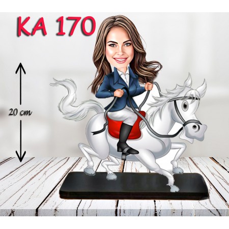 kişiye ozel beyaz atlı kadın