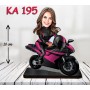 kişiye ozel motorsikletli kadın