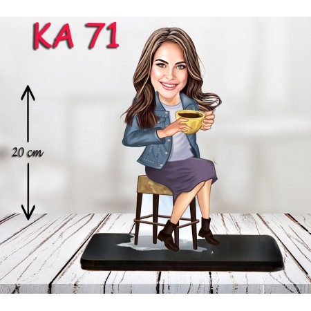 kişiye ozel kahve içen kadın