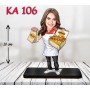 kişiye ozel fast foodcu kadın