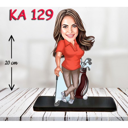 kişiye ozel golfcü kadın