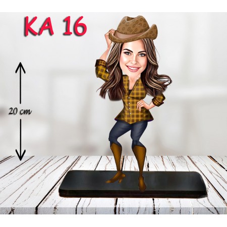 kişiye ozel kareli gömlekli kadın