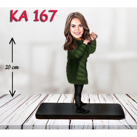 kişiye ozel yeşilli kadın