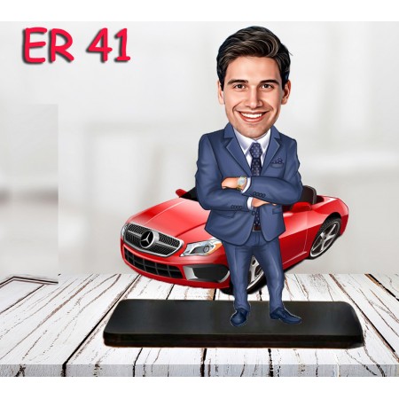 kisiye ozel kırmızı araba suren erkek