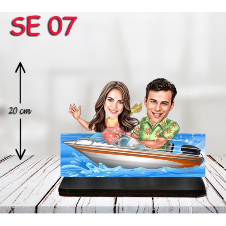 kişiye ozel teknede çift