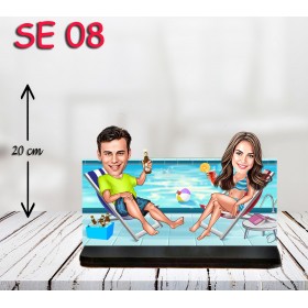 kişiye ozel guneslenen çift