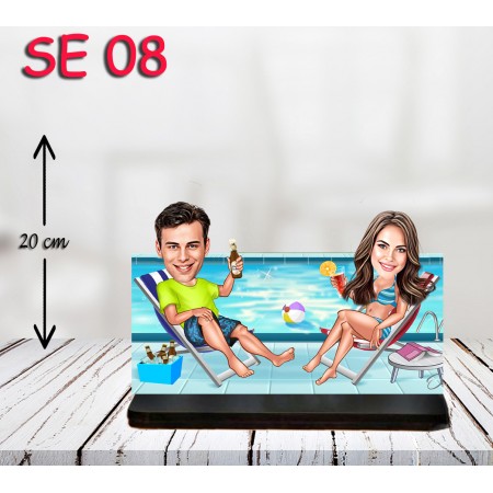 kişiye ozel guneslenen çift