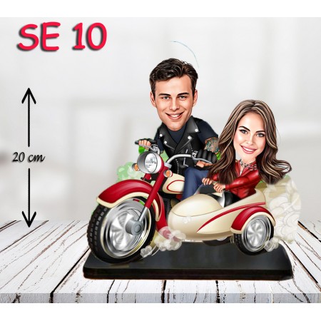 kişiye ozel motorcu çift