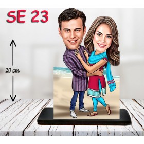 kişiye ozel sarilan çift
