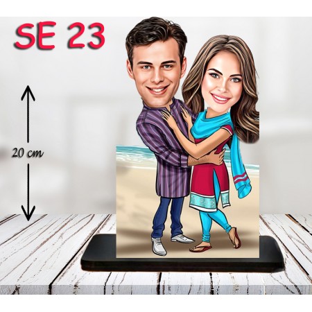 kişiye ozel sarilan çift