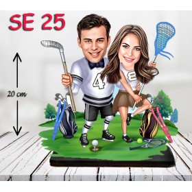 kişiye ozel golfcu çift
