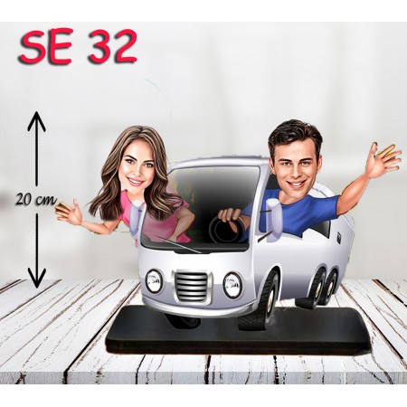 kişiye ozel minibus suren çift