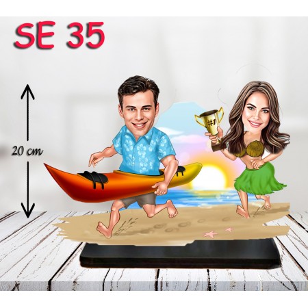 kişiye ozel tatilci çift