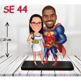kişiye ozel superman ve asci çift