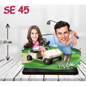 kişiye ozel golfcu çift