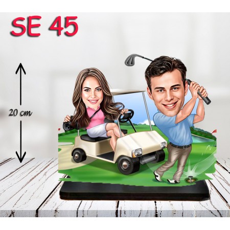 kişiye ozel golfcu çift