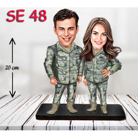 kişiye ozel asker çift