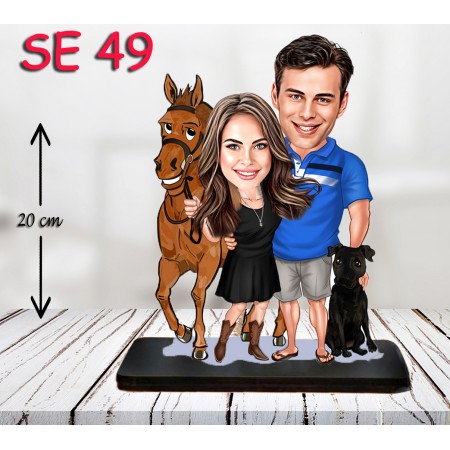 kişiye ozel atlı çift