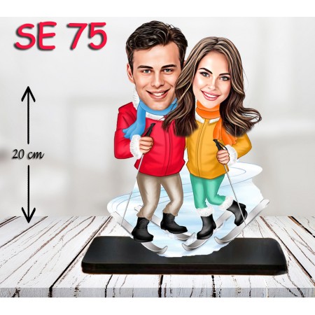 kişiye ozel kaykaycı çift