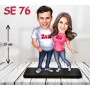 kişiye ozel takım tshirt çift