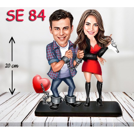 kişiye ozel kalbi kilitli çift