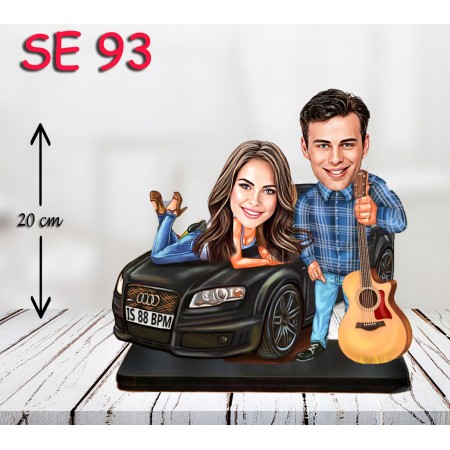 kişiye ozel arabada çift