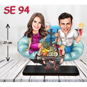 kişiye ozel nargile icen çift