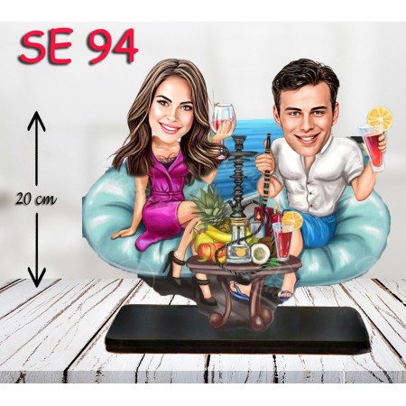 kişiye ozel nargile icen çift