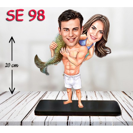 kişiye ozel deniz kızı çift