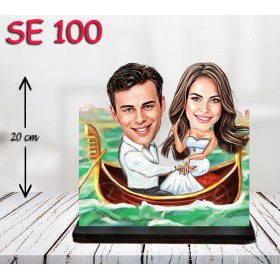 kişiye ozel kayıkta çift