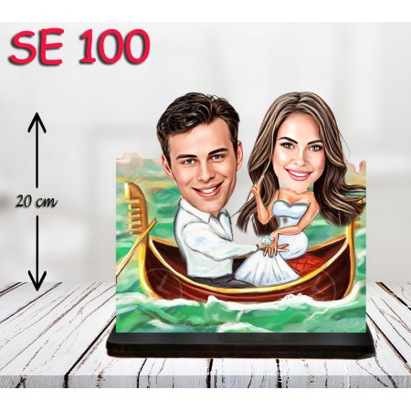 kişiye ozel kayıkta çift