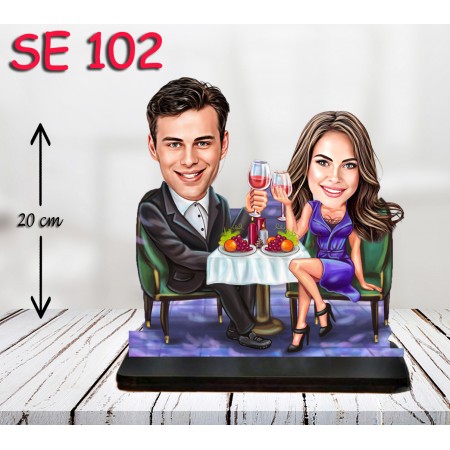 kişiye ozel aksam yemeginde çift
