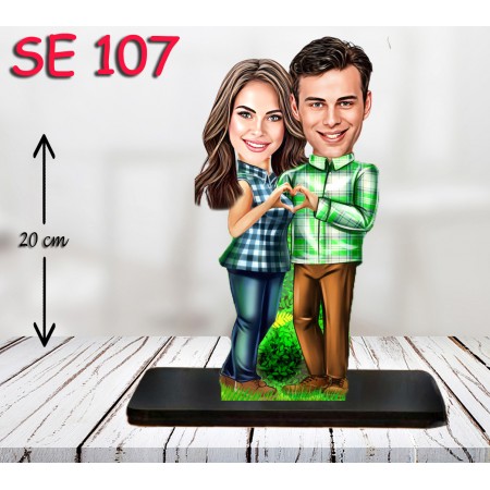 kişiye ozel kalp yapan çift