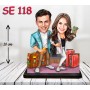 kişiye ozel bavullu cift