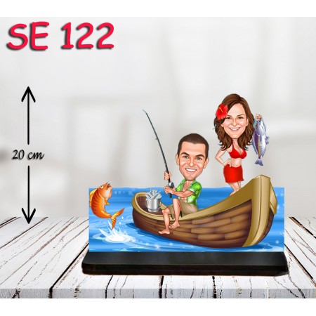 kişiye ozel balıkcı cift