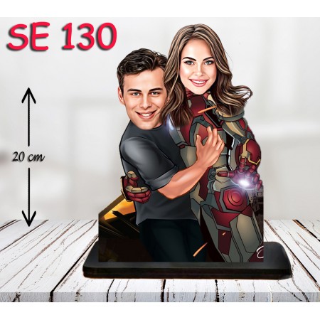 kişiye ozel super kahraman cift