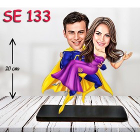 kişiye ozel super kahraman cift
