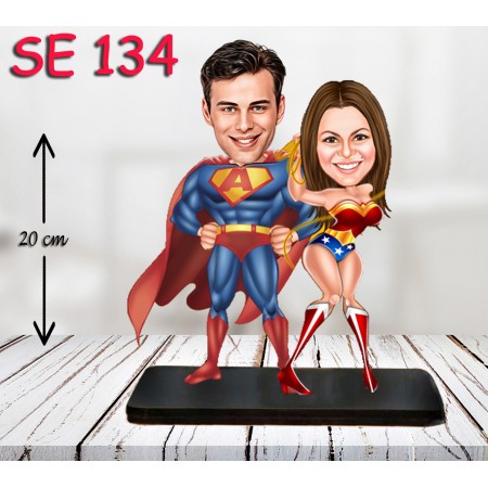 kişiye ozel superman cift