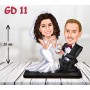 kişiye ozel gelin damat